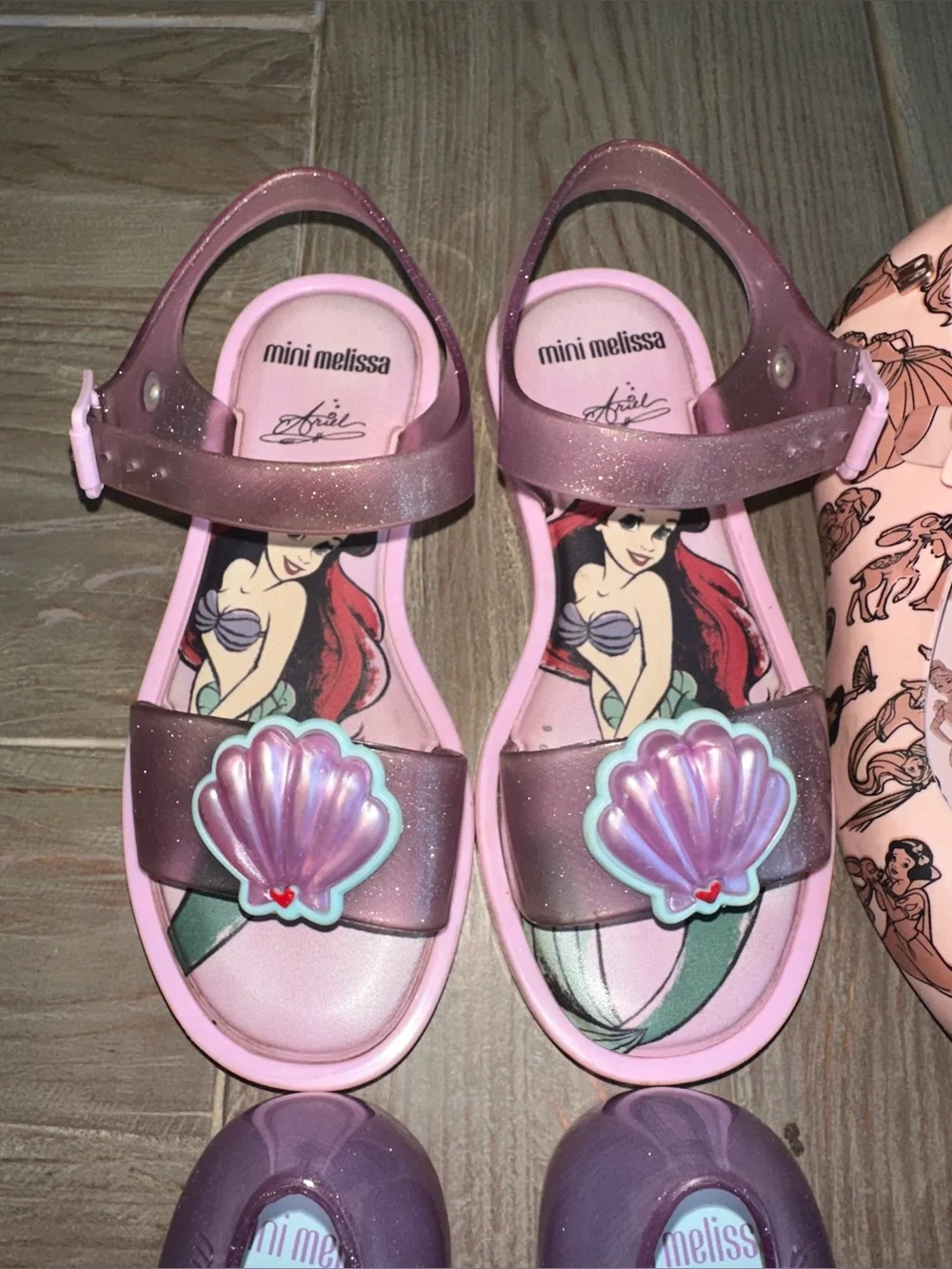 Mini Melissa Girls size 13 Princess Ballet Flats & Sandals LOT